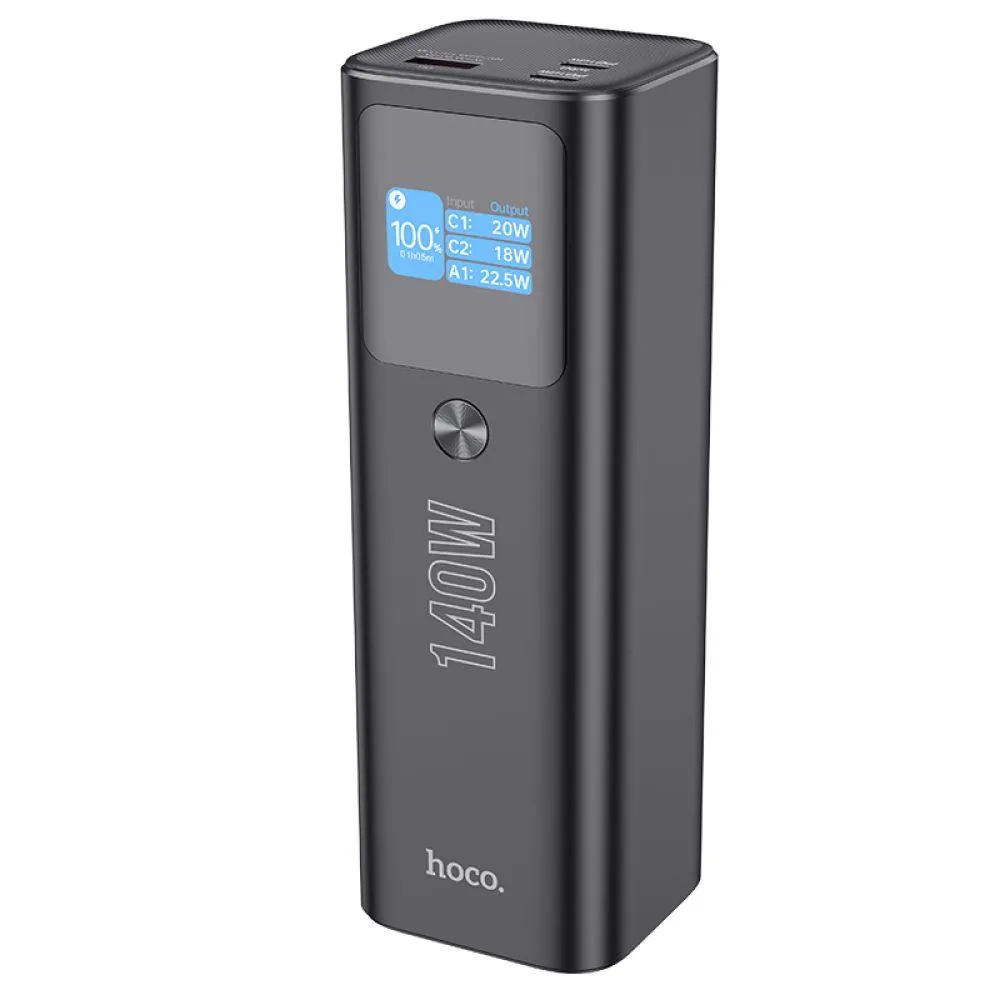 Універсальна Мобільна Батарея Power Bank Hoco Q17 Electric PD140W 25000 mAh Колір Чорний