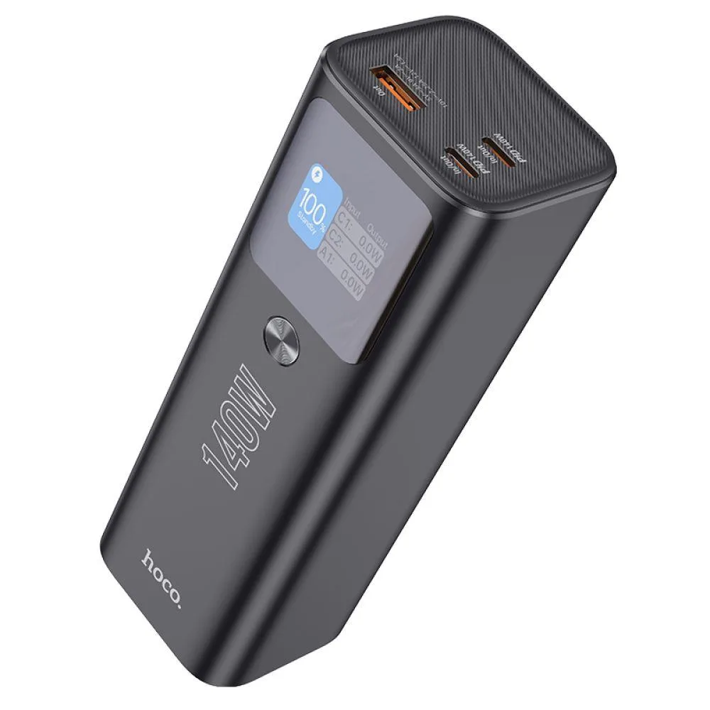 Універсальна Мобільна Батарея Power Bank Hoco Q17 Electric PD140W 25000 mAh Колір Чорний