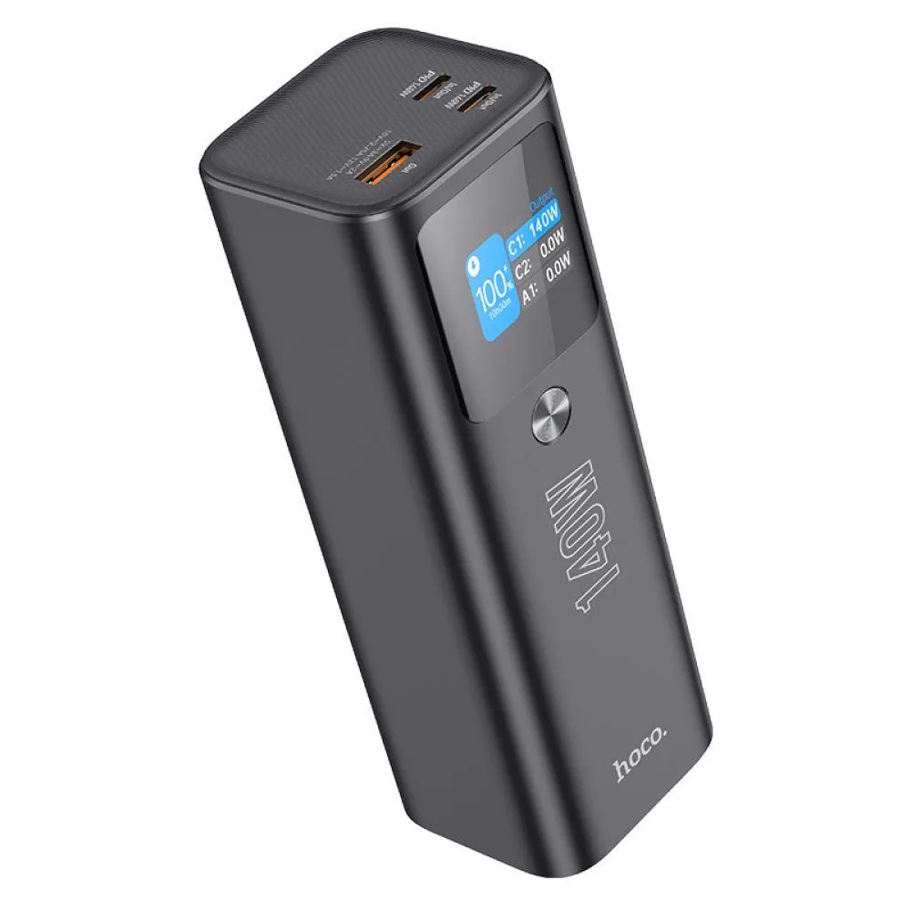 Універсальна Мобільна Батарея Power Bank Hoco Q17 Electric PD140W 25000 mAh Колір Чорний