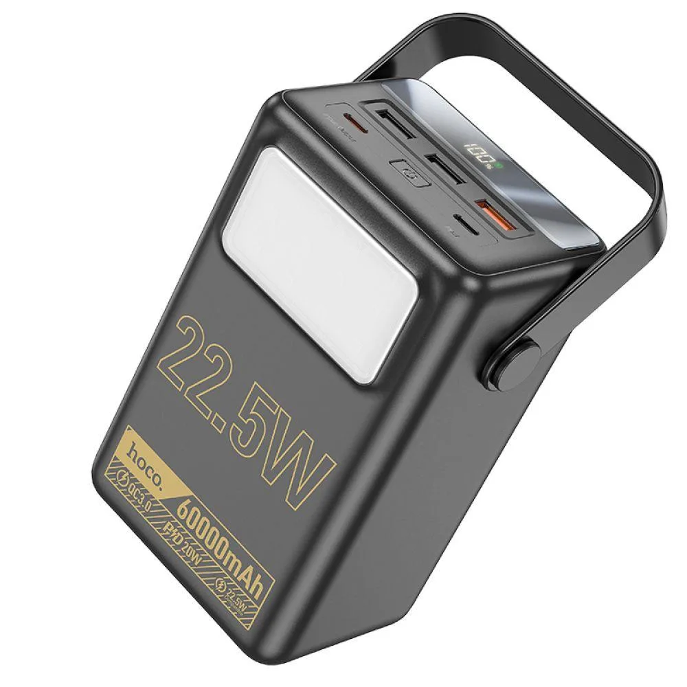 Універсальна Мобільна Батарея Power Bank Hoco J110 Powerful 22.5W 60000 mAh Колір Чорний