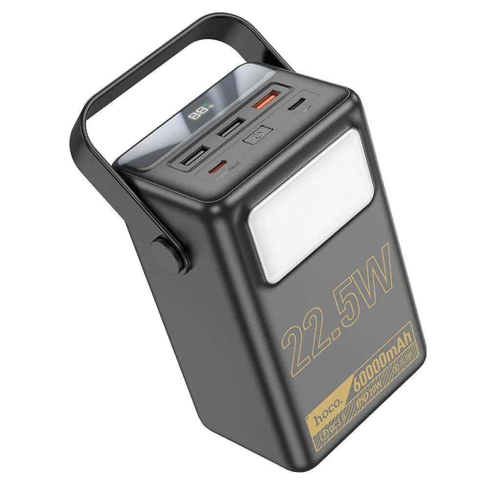 Універсальна Мобільна Батарея Power Bank Hoco J110 Powerful 22.5W 60000 mAh Колір Чорний