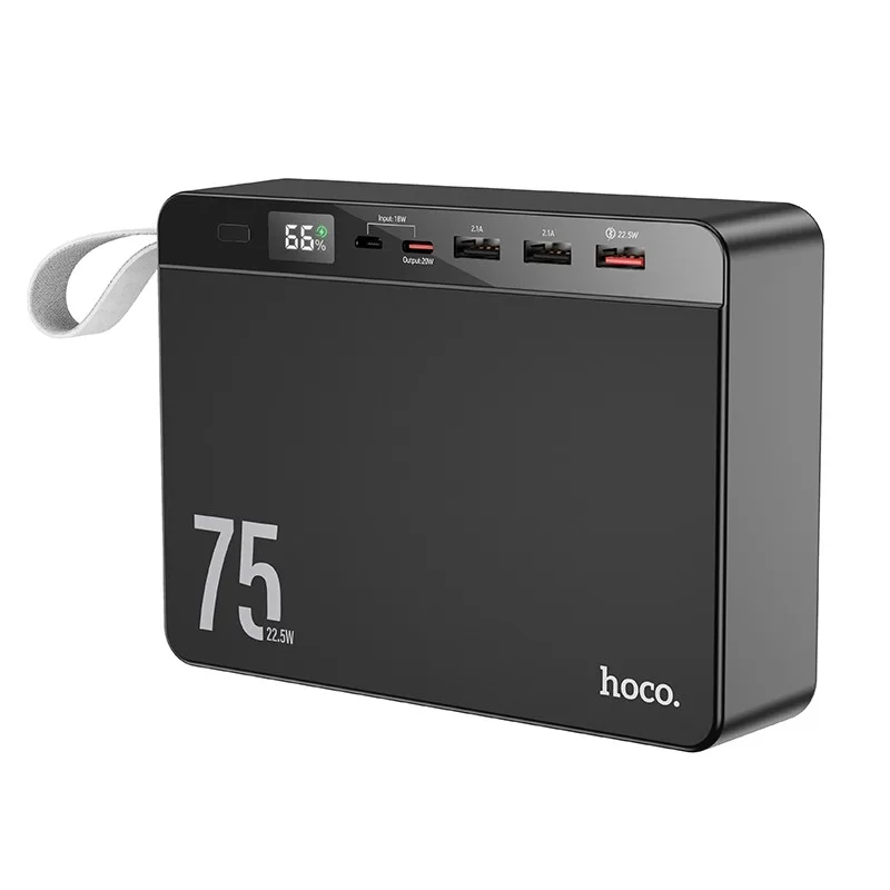 Універсальна Мобільна Батарея Power Bank Hoco J94 Overlord 22.5W 75000 mAh Чорний