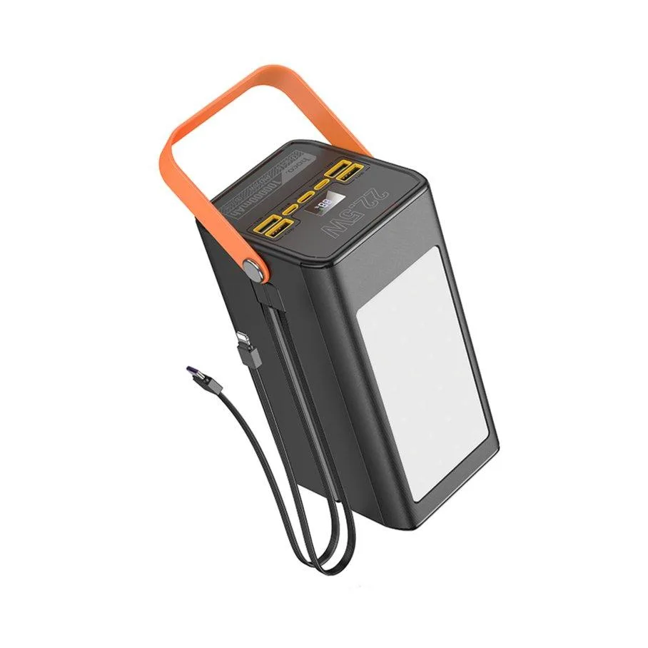 Універсальна Мобільна Батарея Power Bank Hoco DB49 Action 22.5W fully compatible with light 100000 mAh Чорний