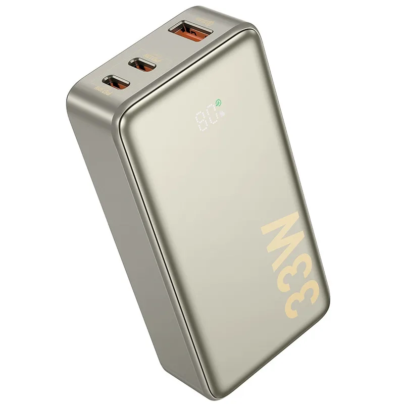 Універсальна Мобільна Батарея Power Bank Hoco Q27 Jewel 33W 10000mAh Титанове золото