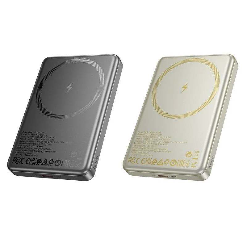 Універсальна Мобільна Батарея Power Bank Hoco Q26A Joy PD20W magnetic fast charging 10000mAh Титанове золото