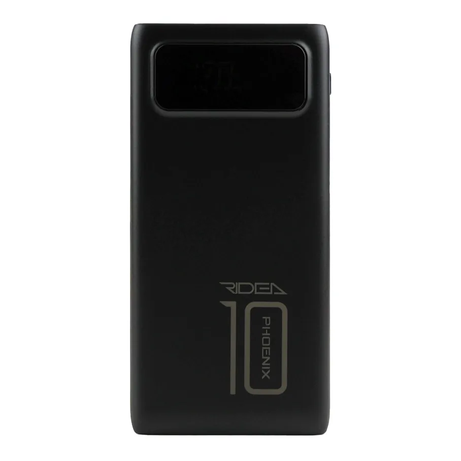 Універсальна Мобільна Батарея Power Bank Ridea RP-D10L Phoenix10 10W digital display + lamp 10000 mAh Чорний