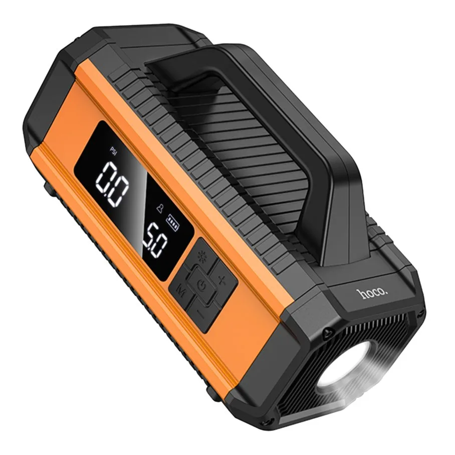 Універсальна Мобільна Батарея Hoco QS4 Air Pump/Jump Starter/Power Bank(10000mAh) Чорний