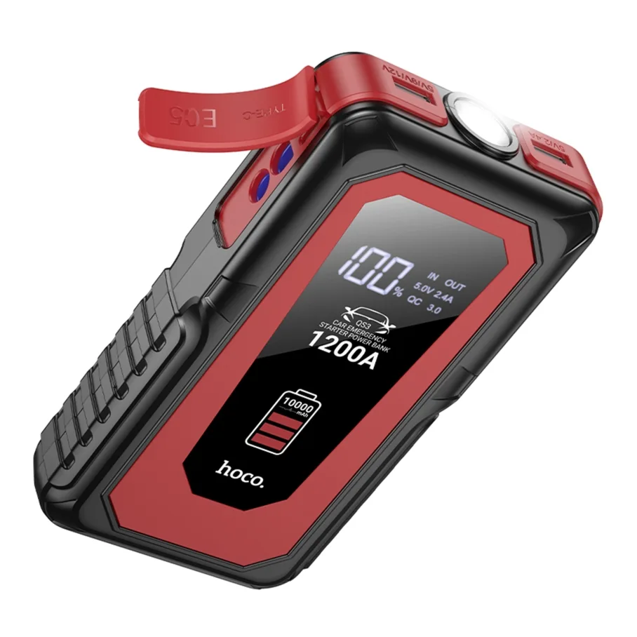 Універсальна Мобільна Батарея Hoco QS3 Jump Starter/Power Bank(10000mAh) 37Wh Чорний