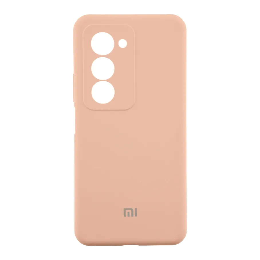 Чохол Liquid Silicone (AA) Full Camera для Xiaomi Redmi 15 4G 19.Pink Sand