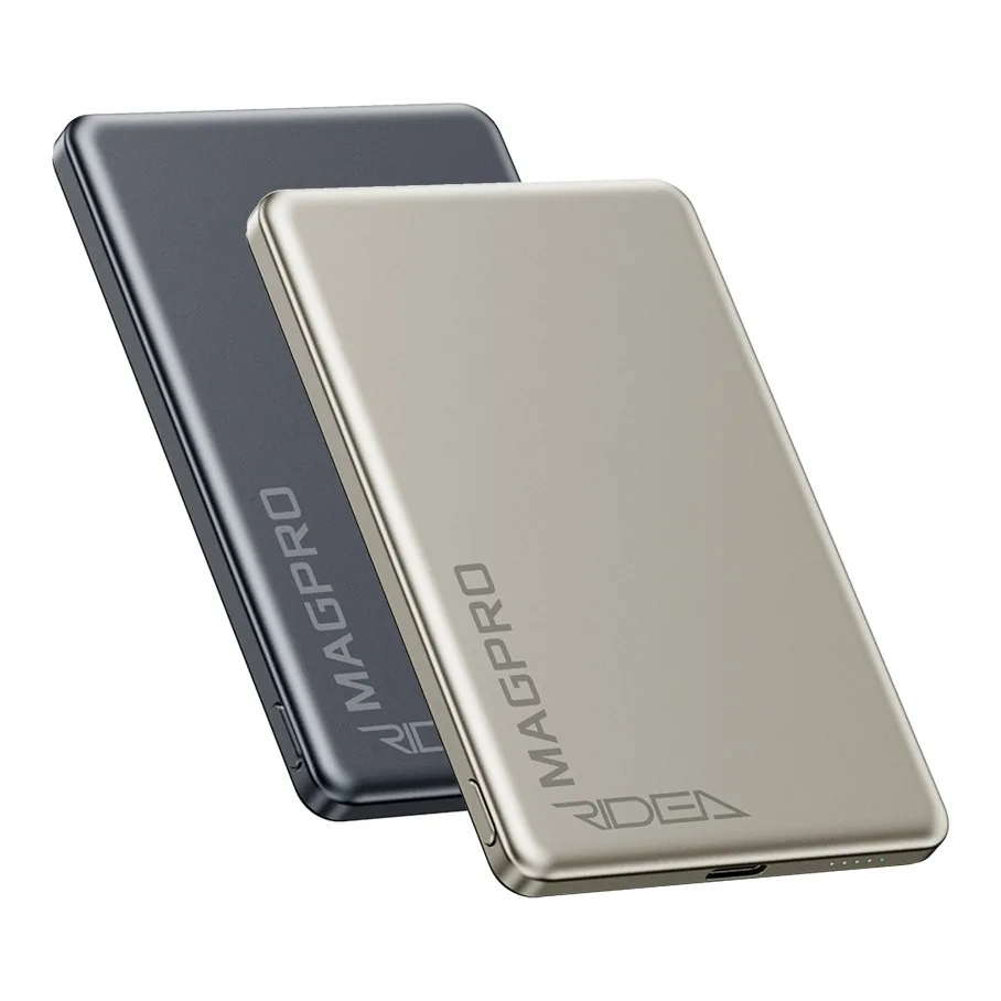 Мобільна Батарея Ridea RP-M5 MAGPRO QC/PD 20W, QI 15W with Magnetic 5000mAh Титан