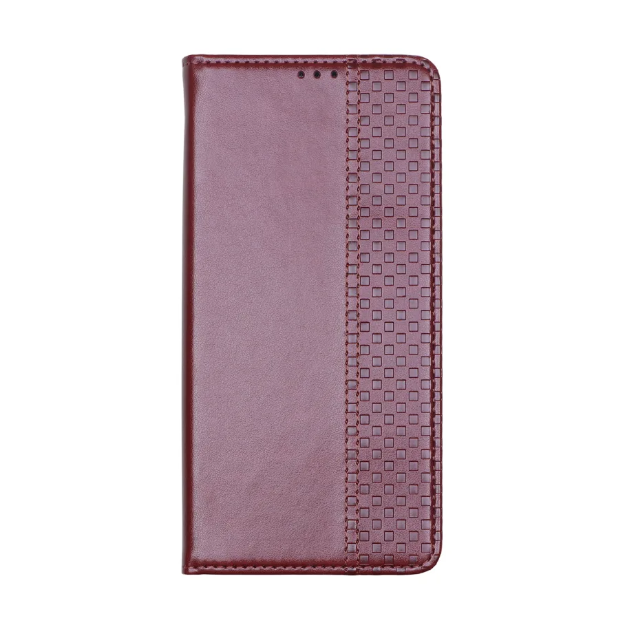 Чохол-книжка Chess Skin для Xiaomi Poco M7 Pro 5G Bordo