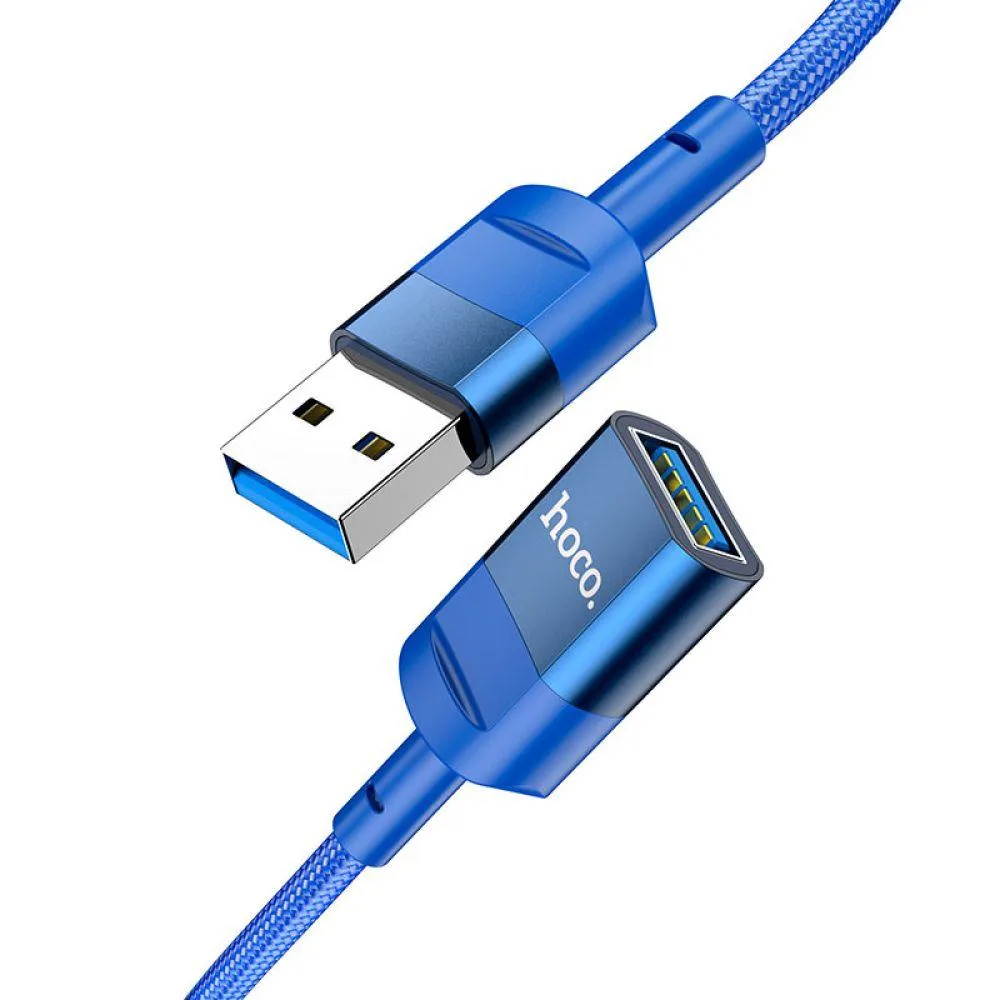 USB Подовжувач Hoco U107 USB male to USB female USB3.0 Колір Чорний