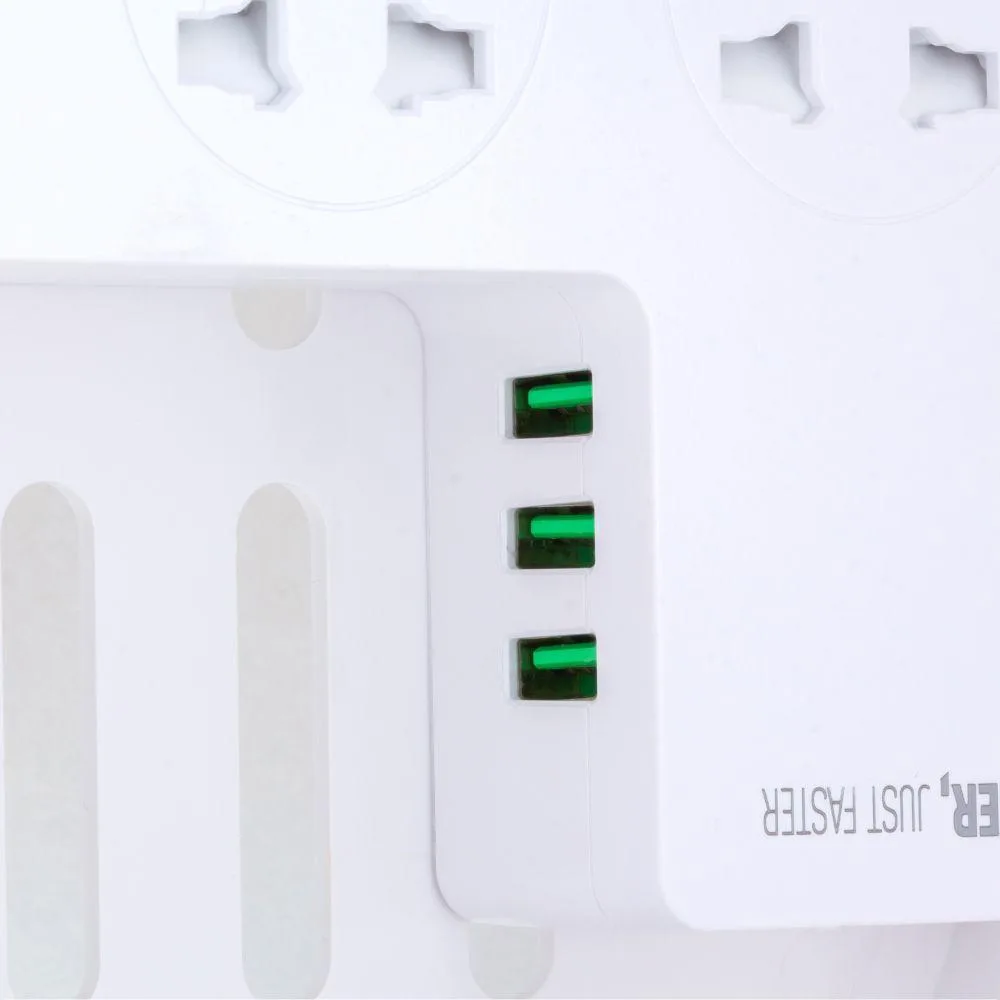 Мережевий Подовжувач LDNIO SC5309 5 ports / 3USB / 2m / storage box Колір Бiлий