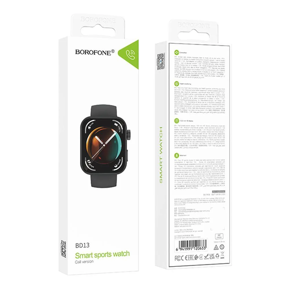 Смарт Годинник Borofone BD13 Smart sports watch (call version) Срiбло