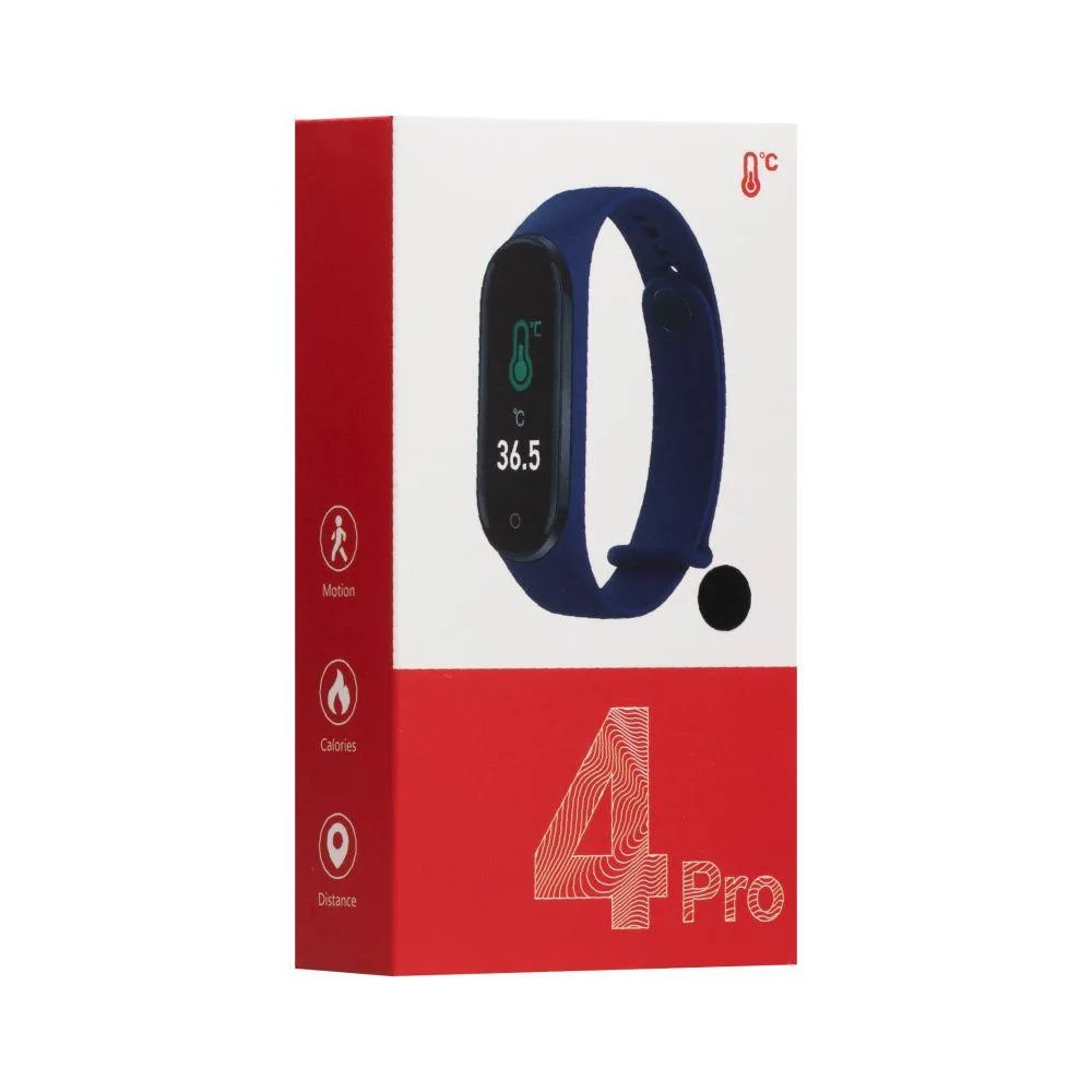 Фітнес-Трекер 4Pro Temparature Bracelet Колір Чорний