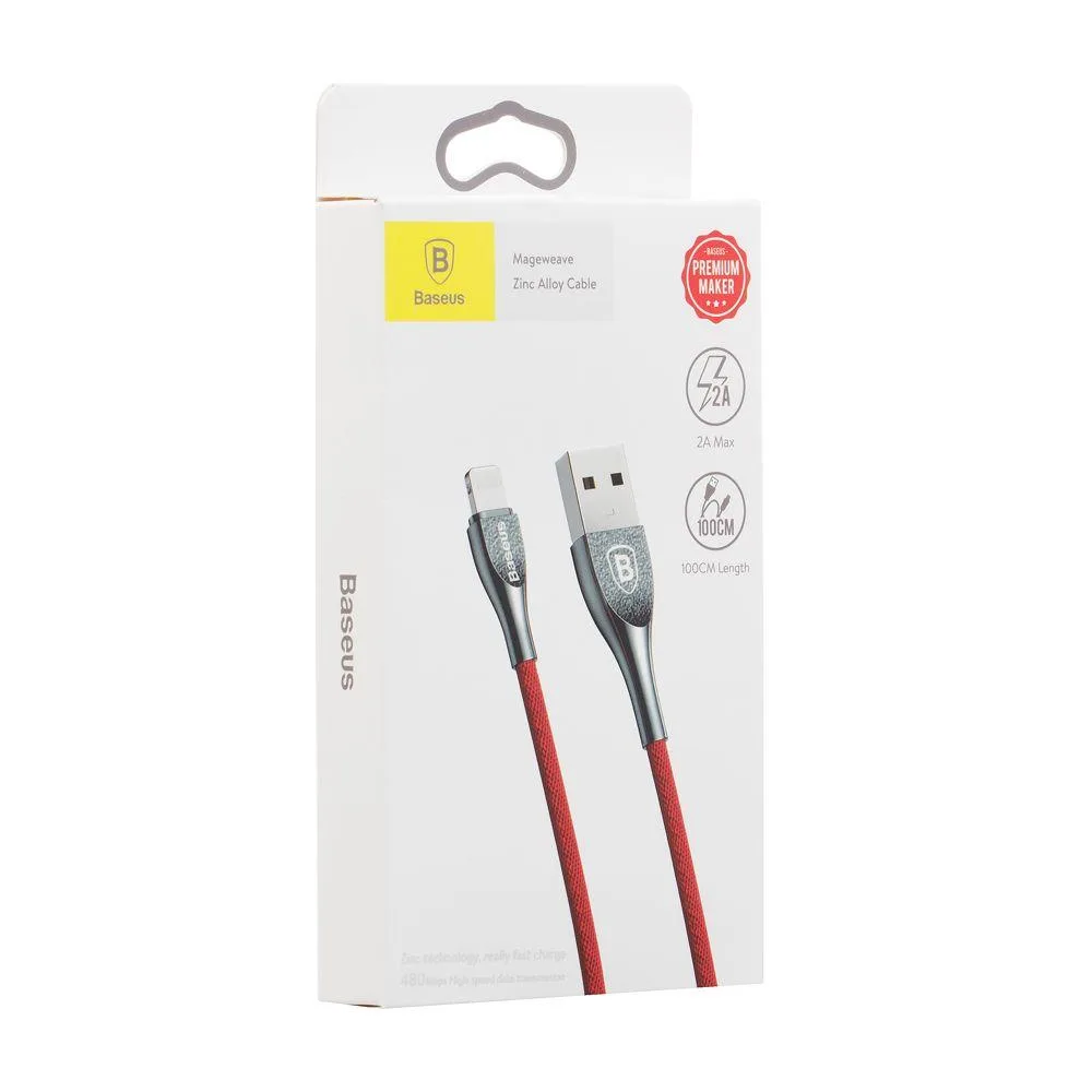 Кабель Baseus CALMW Mageweave Zinc Alloy Lightning Колір Синій, 03