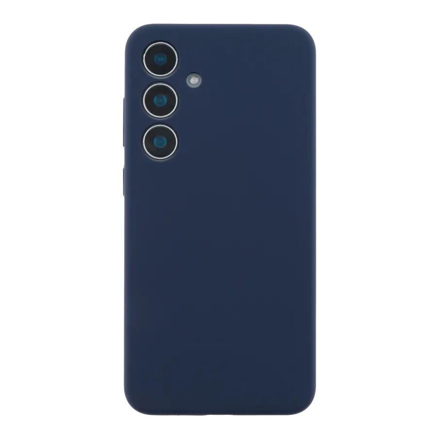 Чохол Liquid Silicone (AA) Full Camera для Samsung Galaxy S24 5G (S921) 08.Dark Blue