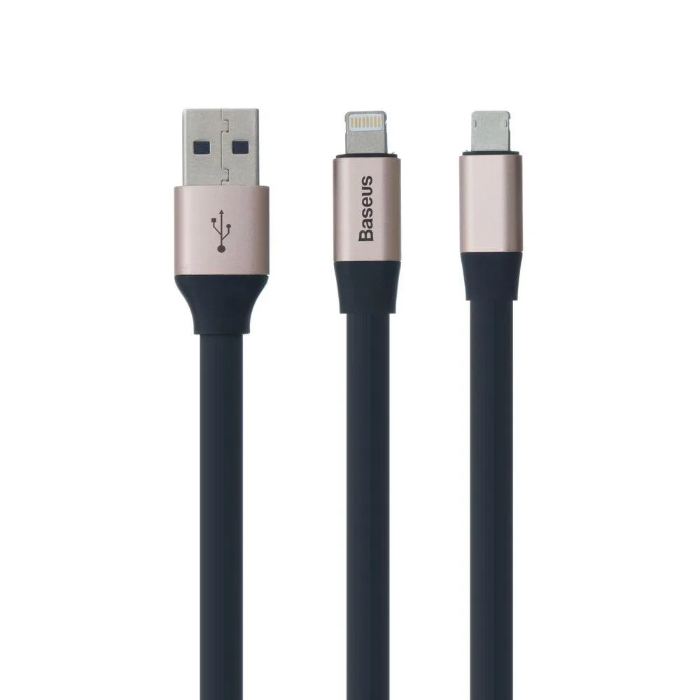 Кабель Baseus CALMBJ Lightning/Micro 23см Колір ЧЁРНЫЙ, 01