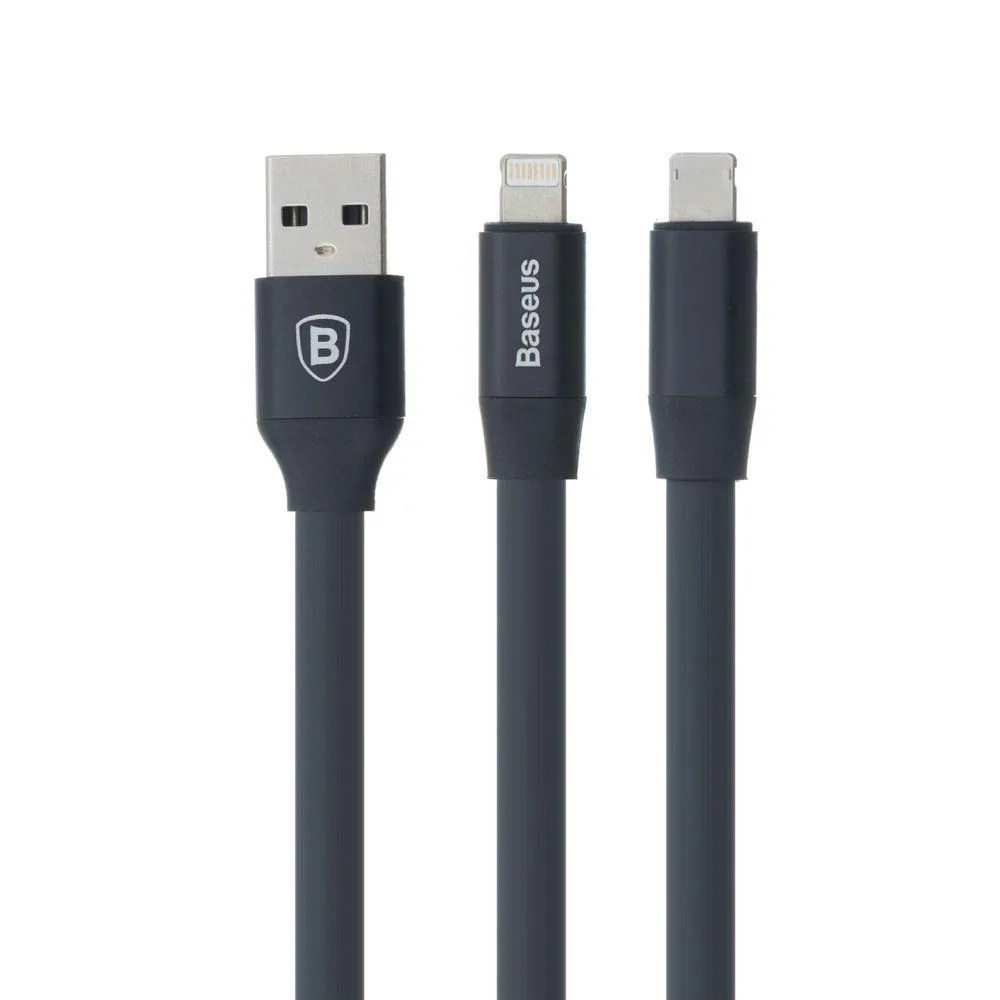 Кабель Baseus CALMBJ Lightning/Micro 23см Колір Золотий, 0V
