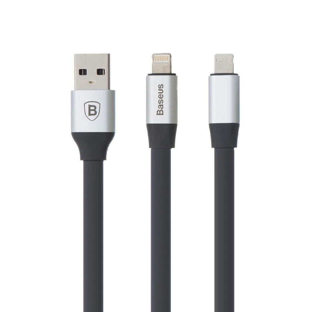 Кабель Baseus CALMBJ Lightning/Micro 23см Колір Золотий, 0V