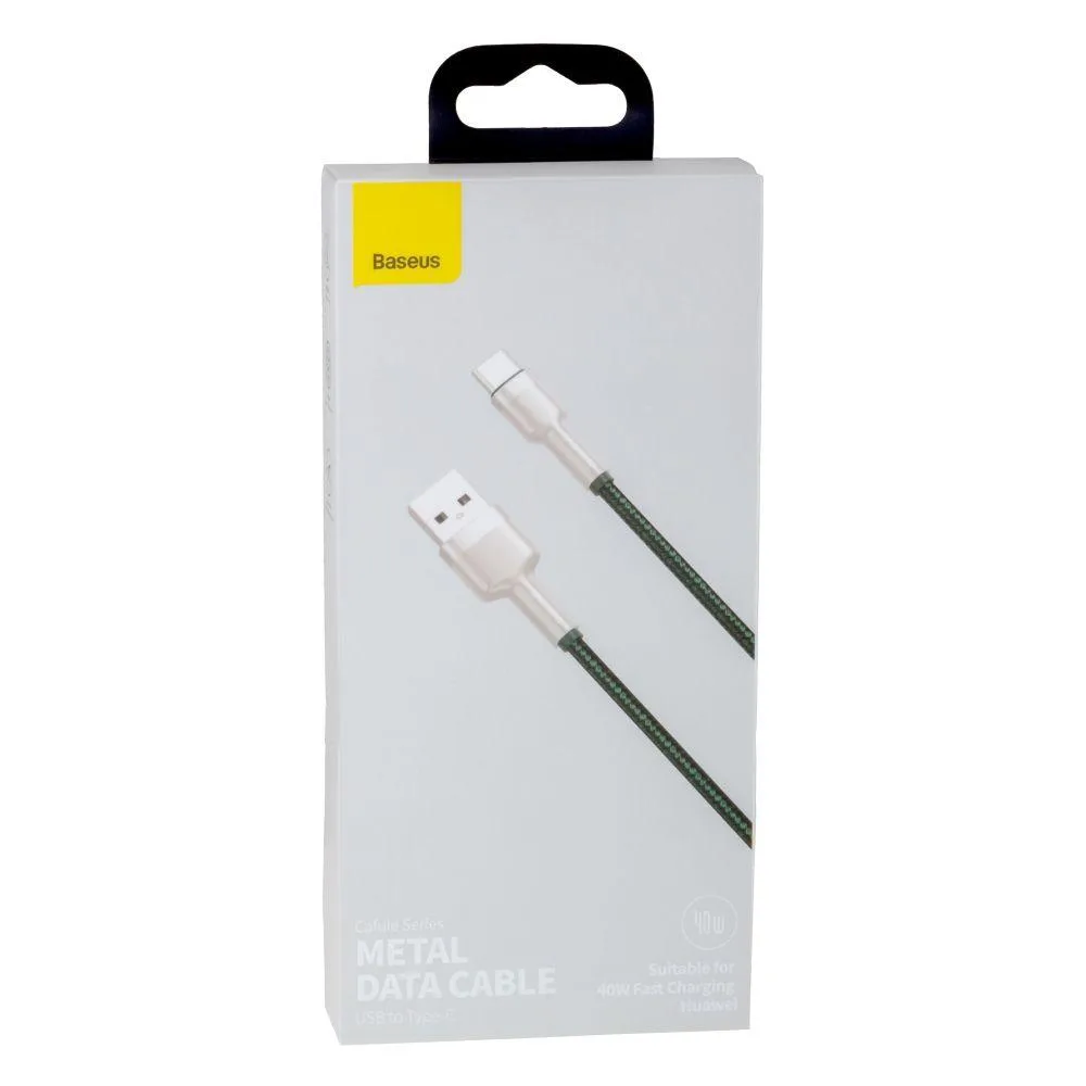 Кабель USB Baseus USB to Type-C 40W CATJK-A Колір Зелений, 06