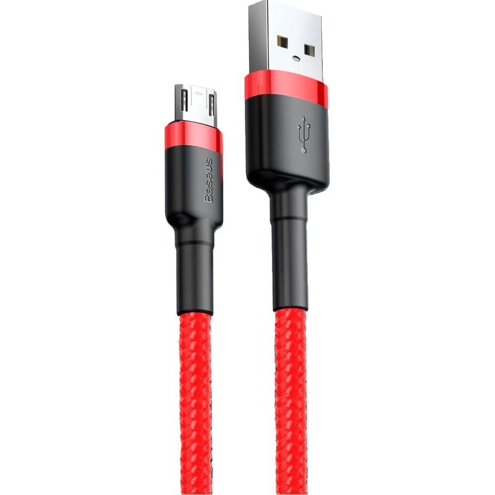 Кабель USB Baseus USB to Micro 1.5A 2m CAMKLF-C Колір Сiро-Чорний, G1