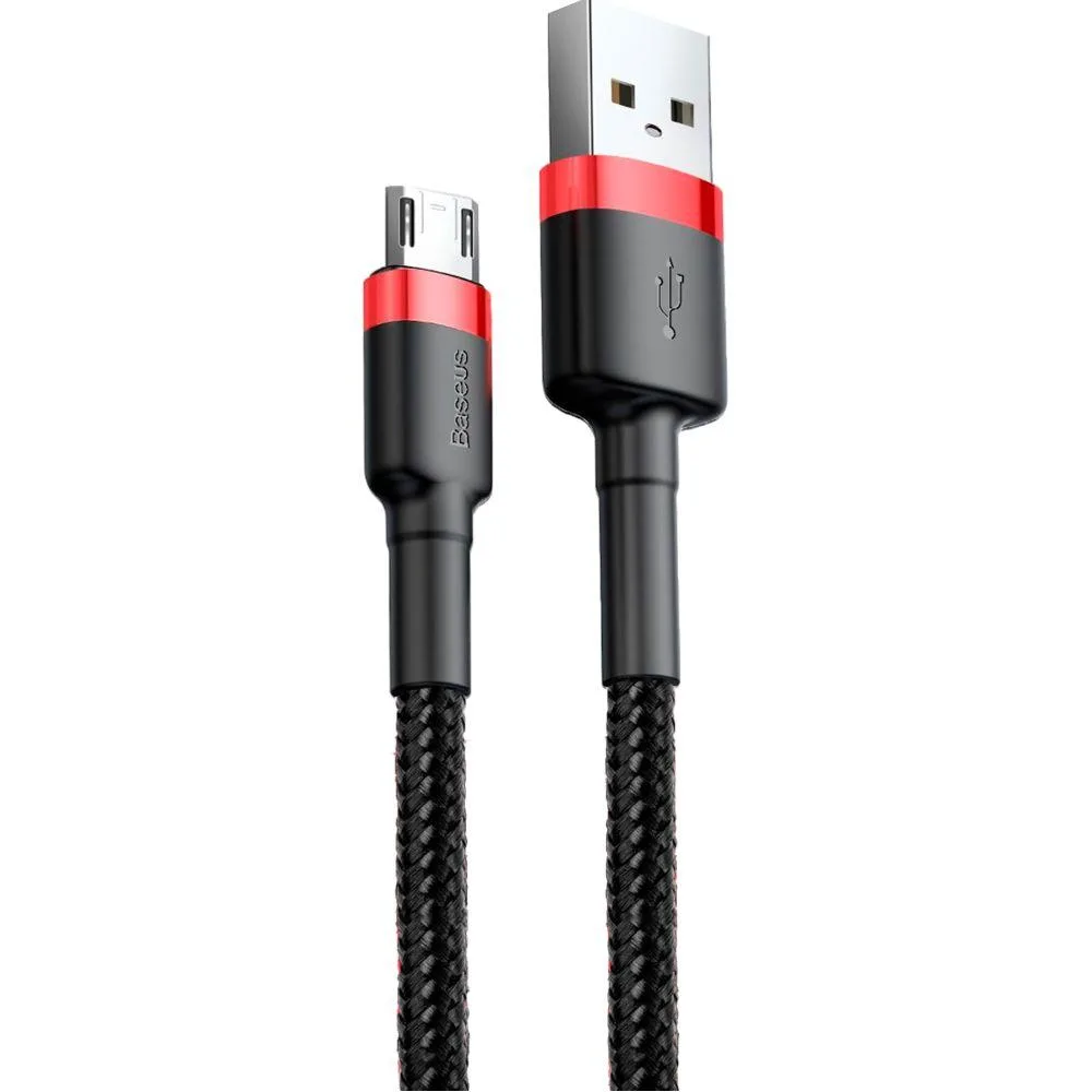 Кабель USB Baseus USB to Micro 1.5A 2m CAMKLF-C Колір Сiро-Чорний, G1