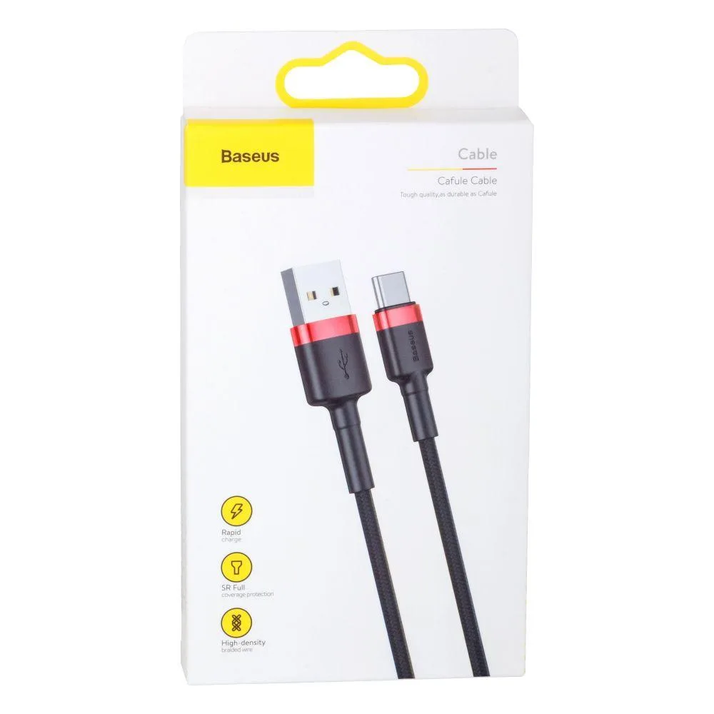 Кабель USB Baseus USB to Type-C 2A 2m CATKLF-C Колір Сiро-Чорний, G1