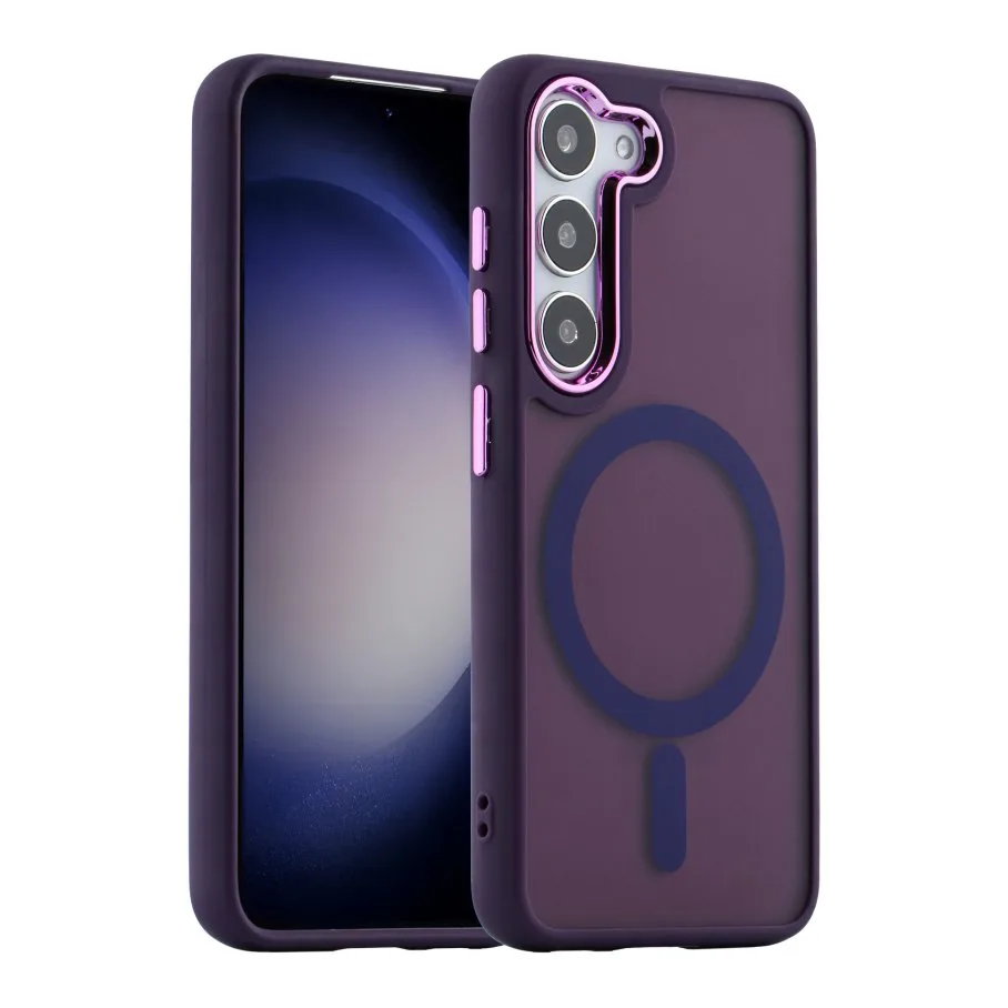 Чохол TPU+PC Space Magnetic Color with Magsafe для Samsung Galaxy S23 5G (S911) Black