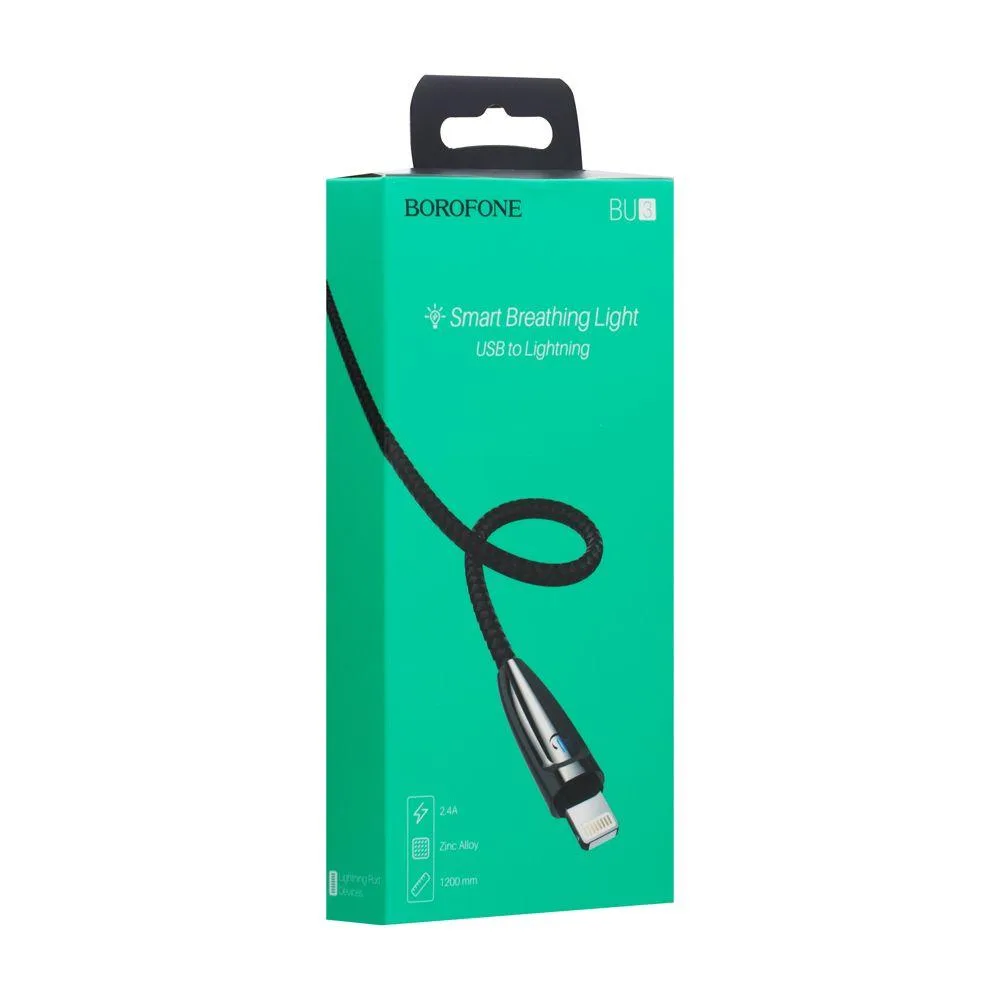 Кабель USB Borofone BU3 BlinkJet Lightning Колір Золотий