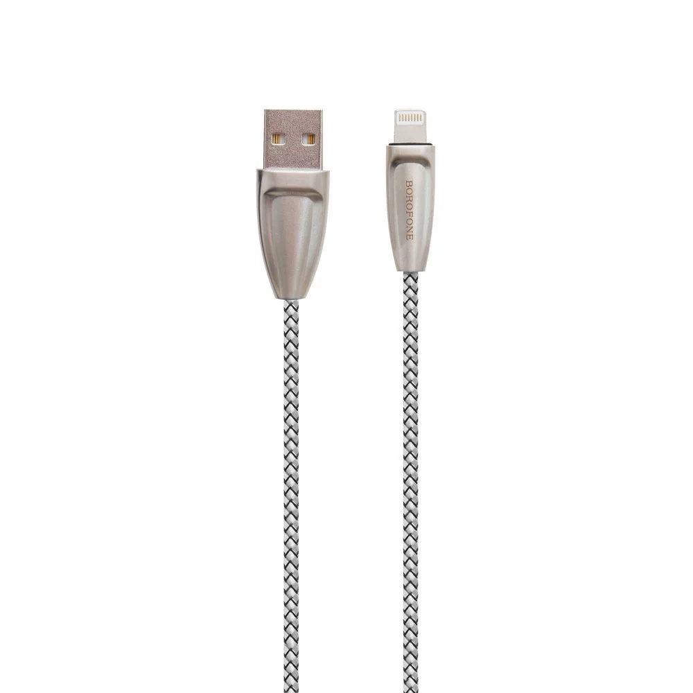 Кабель USB Borofone BU3 BlinkJet Lightning Колір Чорний