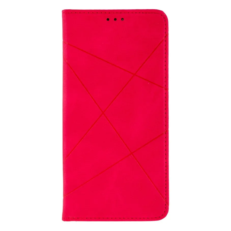 Чохол-книжка Business Leather для Xiaomi Redmi Note 10 Crimson