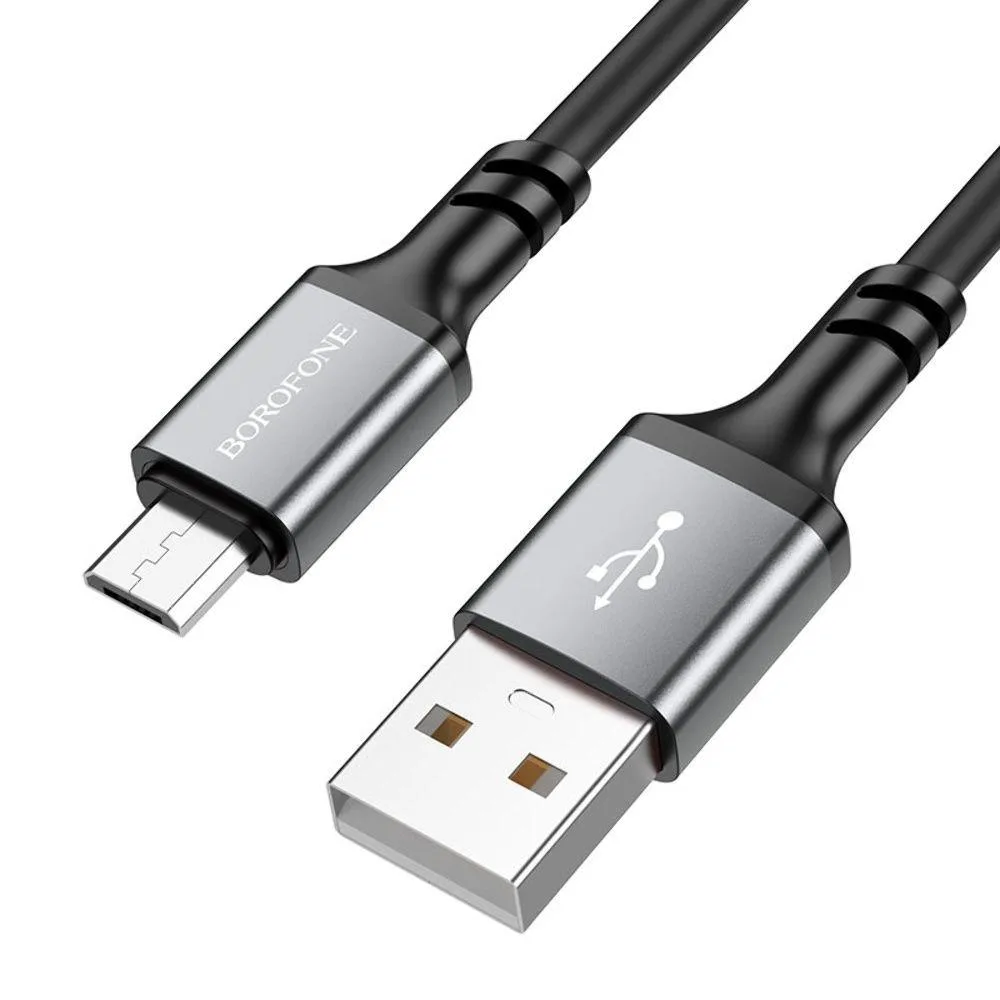 Кабель USB Borofone BX83 Silicone Micro 2.4A Колір Білий