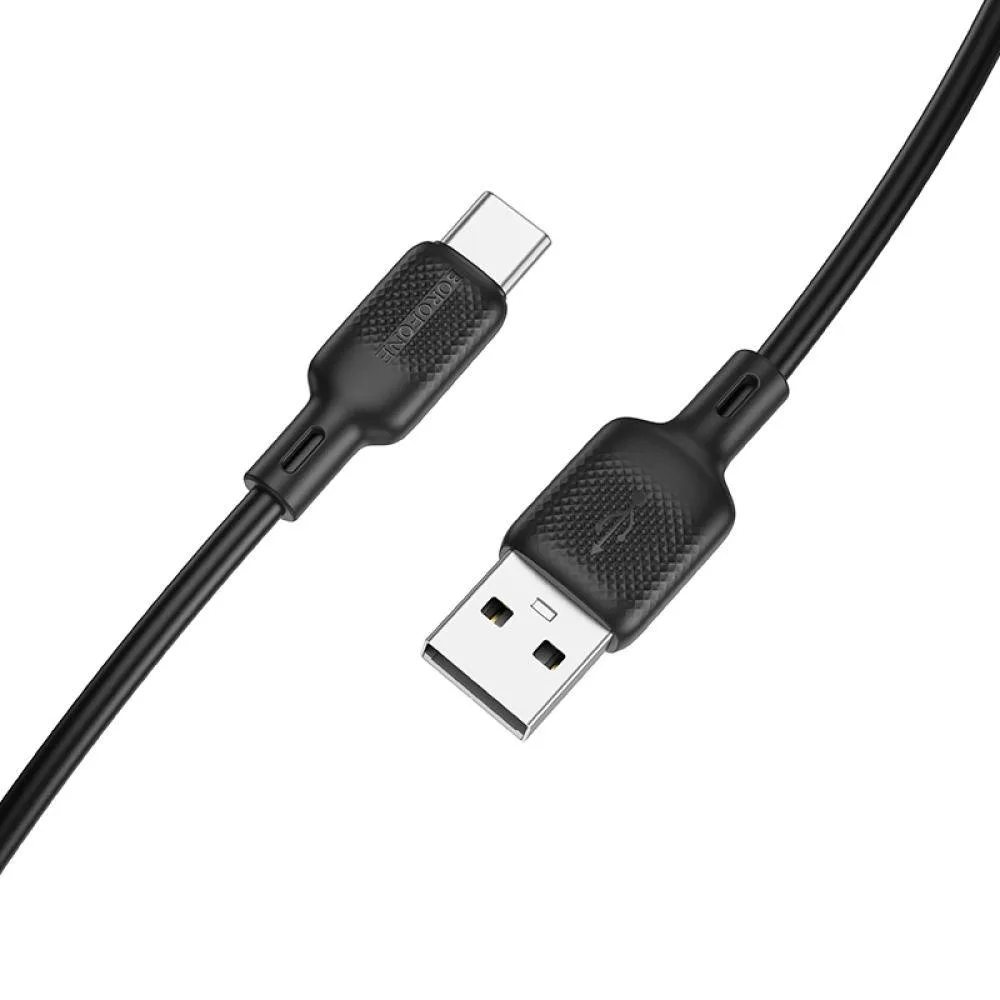 Кабель USB Borofone BX113 Silicone Type-C 3A 3m Чорний