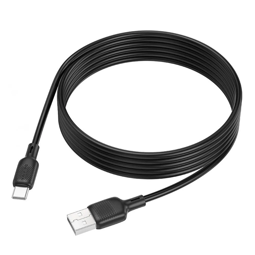 Кабель USB Borofone BX113 Silicone Type-C 3A 2m Чорний