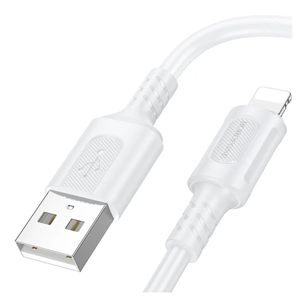 Кабель USB Borofone BX111 Lightning 2.4A Білий