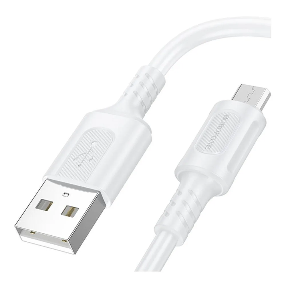 Кабель USB Borofone BX111 Micro 2.4A Білий
