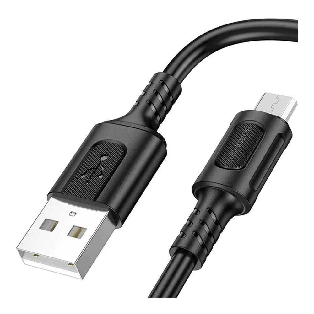 Кабель USB Borofone BX111 Micro 2.4A Чорний