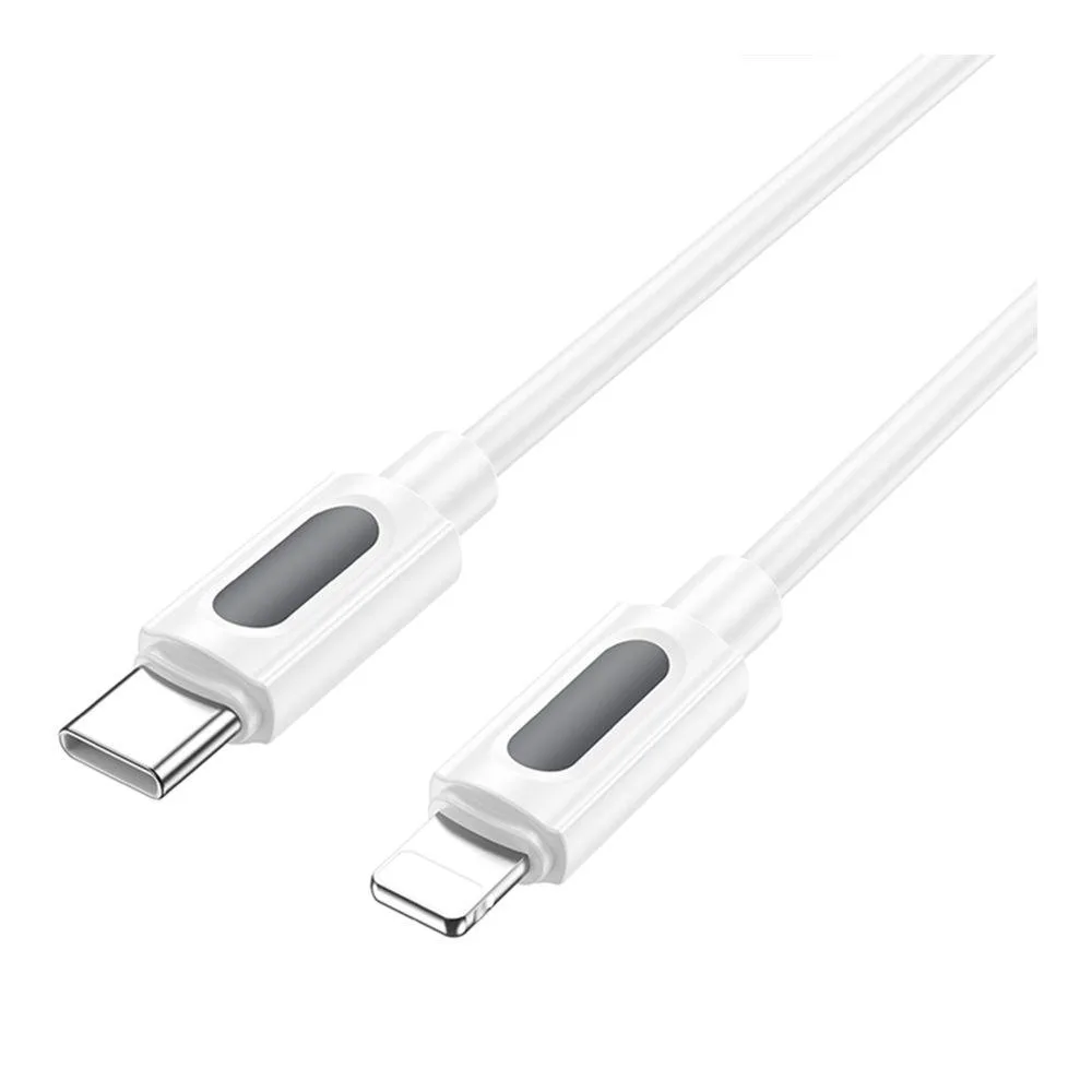 Кабель USB Borofone BX114 Silicone Type-C to Lightning PD27W Чорний