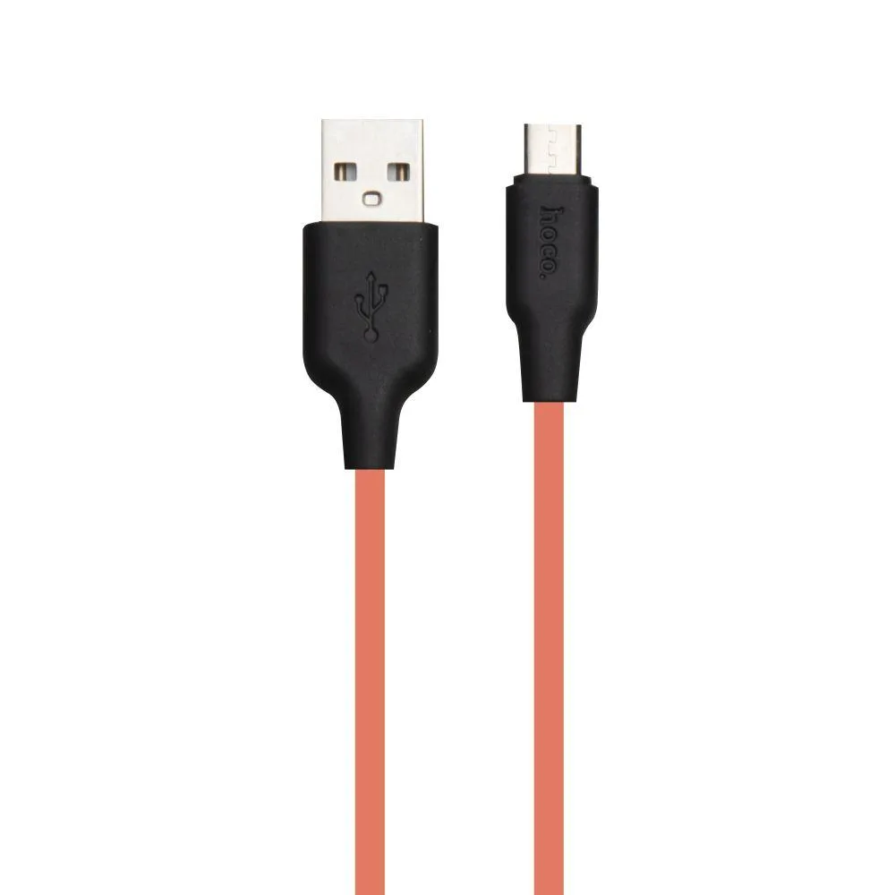 Кабель USB Hoco X21 Plus Fluorescent Micro Колір Синiй
