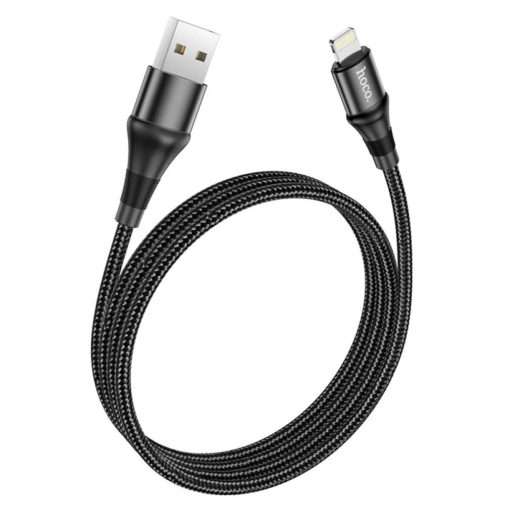 Кабель USB Hoco X50 Excellent Lightning Чорний