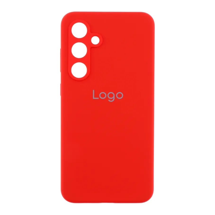 Чохол Liquid Silicone (AA) Full Camera для Samsung Galaxy A55 5G (A556) 14.Red