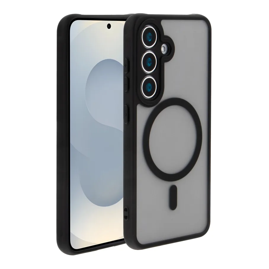 Чохол TPU+PC Anti Drop Full Camera with MagSafe для Samsung Galaxy S24 FE 5G (S721) Black