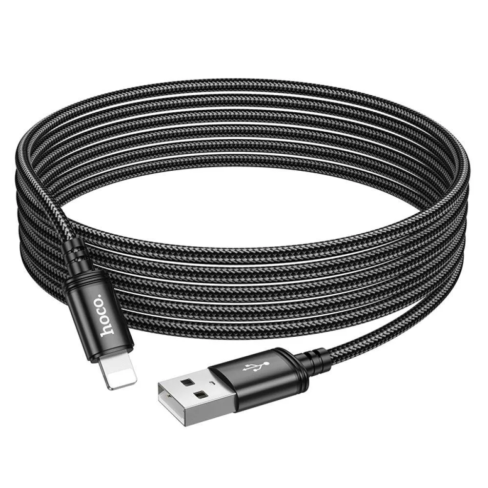 Кабель USB Hoco X91 Lightning 2.4A 3m Колір Чорний