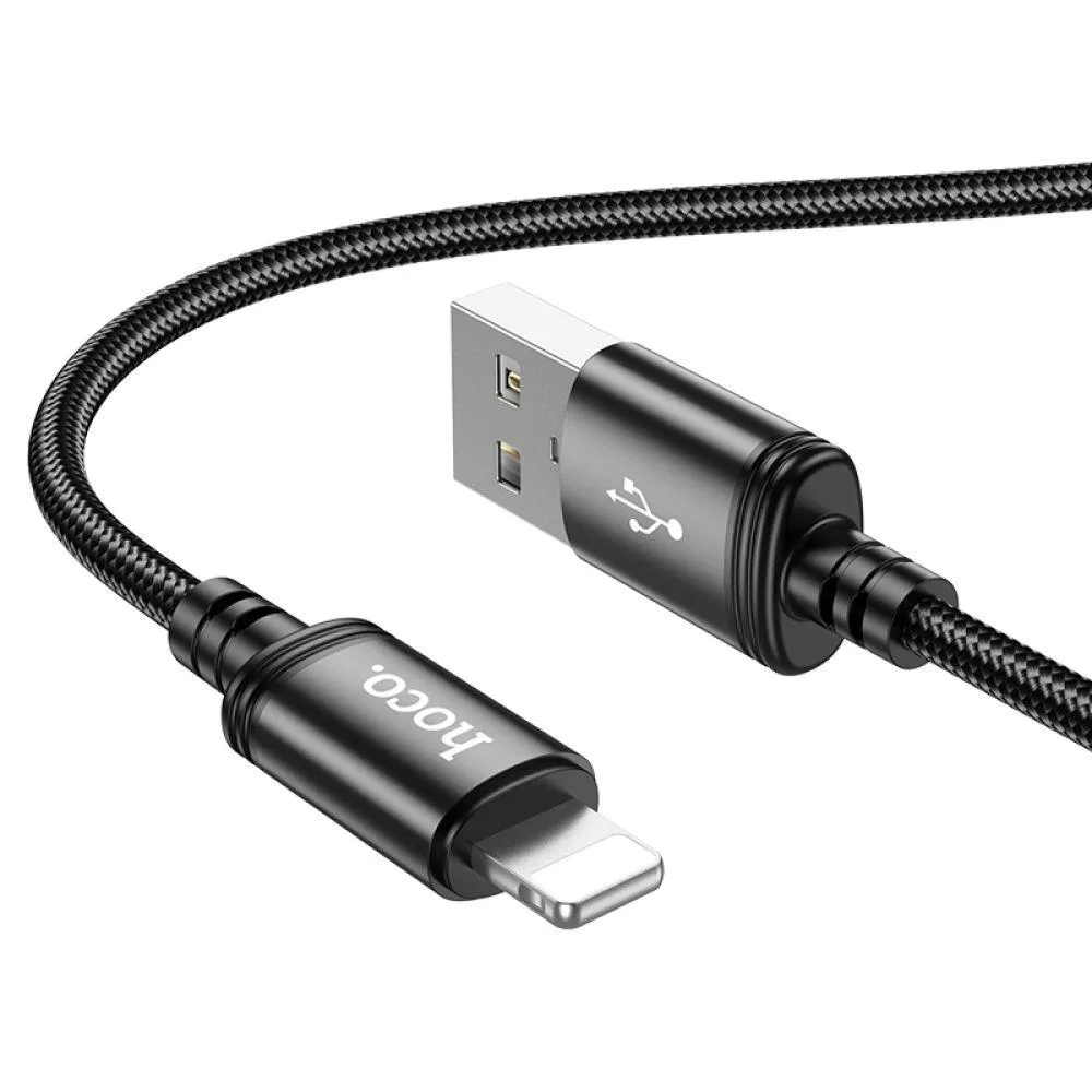 Кабель USB Hoco X91 Lightning 2.4A 3m Колір Чорний