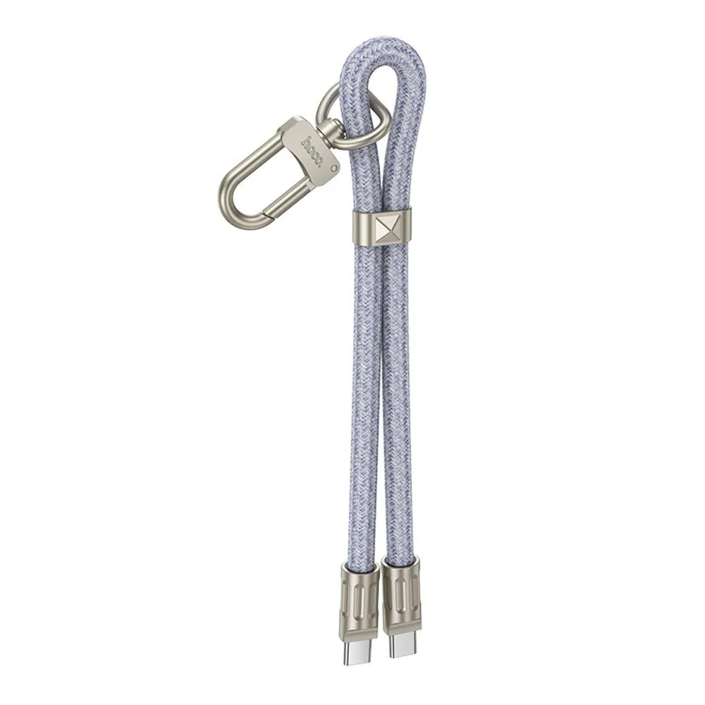 Кабель USB Hoco GH5 Type-C to Type-C 60W 0.22m Синiй