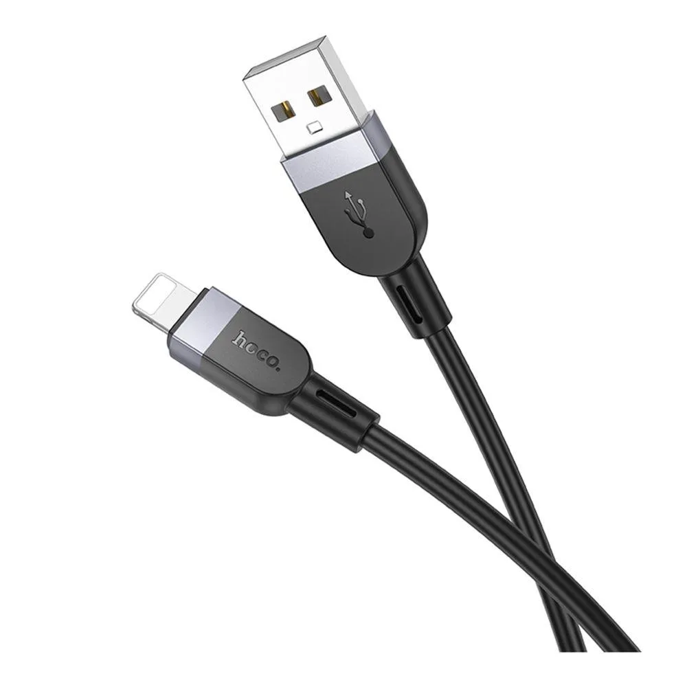 Кабель Hoco X109 Silicone Lightning 2.4A 3m Чорний