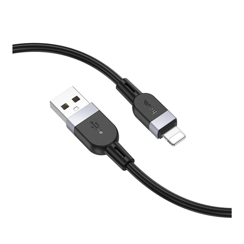 Кабель Hoco X109 Silicone Lightning 2.4A 3m Чорний