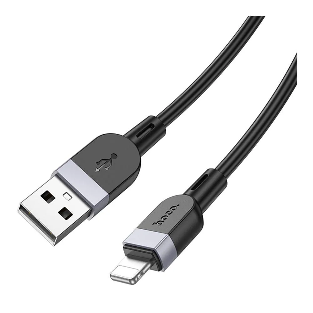 Кабель Hoco X109 Silicone Lightning 2.4A 3m Чорний