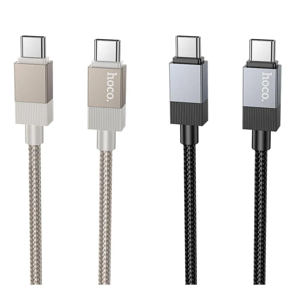 Кабель USB Hoco X110 Type-C to Type-C 60W Чорний